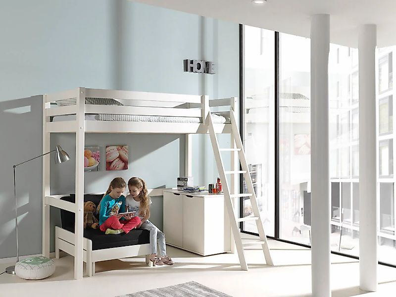 Vipack Hochbett Made in Europe, Hochbett mit 90 x 200 cm Liegefläche, auszi günstig online kaufen