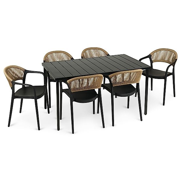 IDIMEX Garten-Essgruppe NARCISO, moderne Garten Sitzgruppe günstig online kaufen