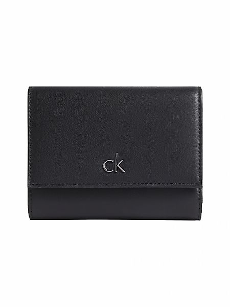 Calvin Klein Geldbörse "CK RE-LOCK MEDIUM TRIFOLD", Damen Portemonnaie, Gel günstig online kaufen
