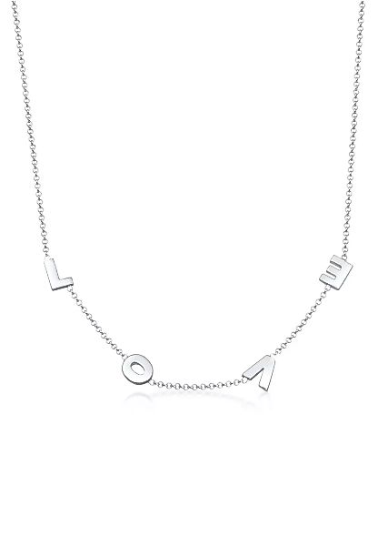 Elli Kette mit Anhänger "Erbskette Love Wording 925er Silber by @lleennyyy" günstig online kaufen