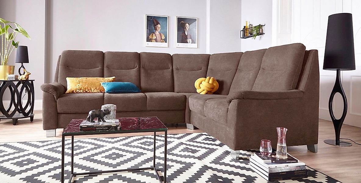 sit&more Ecksofa "Boccaccio L-Form" mit Federkern und Kopfteilverstellung, günstig online kaufen