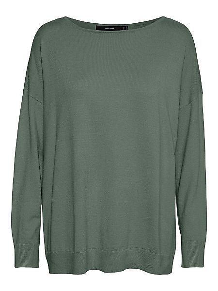 VERO MODA Boxy U-boot-ausschnitt Bluse Damen Grün günstig online kaufen
