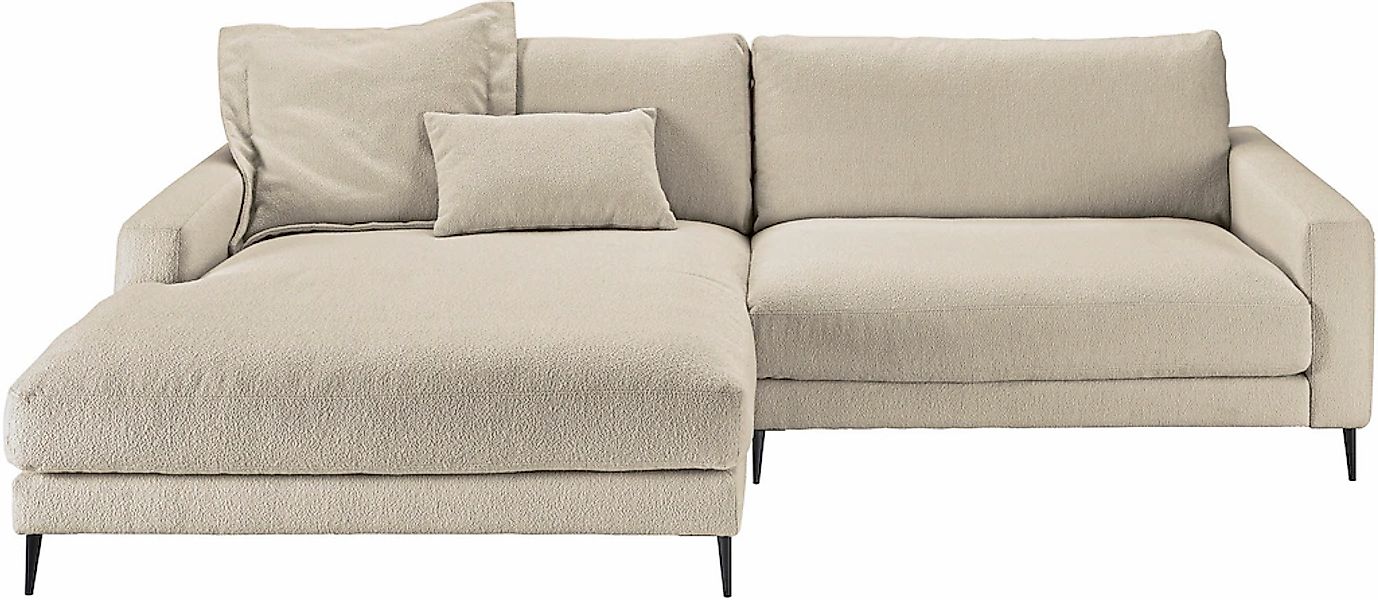 Home affaire Ecksofa "Downtown, B/T/H: 272/190/84 cm L-Form" weicher Sitzko günstig online kaufen