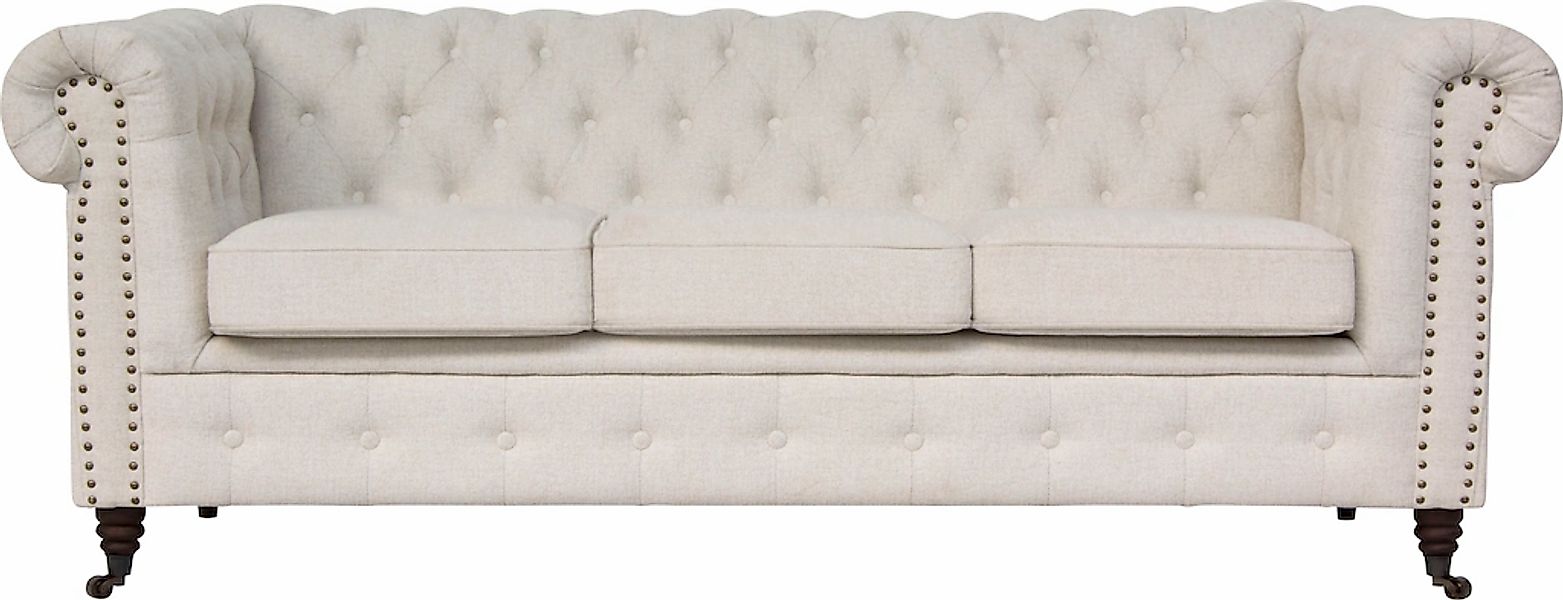 Home affaire Chesterfield-Sofa "Aarburg", aufwändige Knopfheftung und Ziern günstig online kaufen