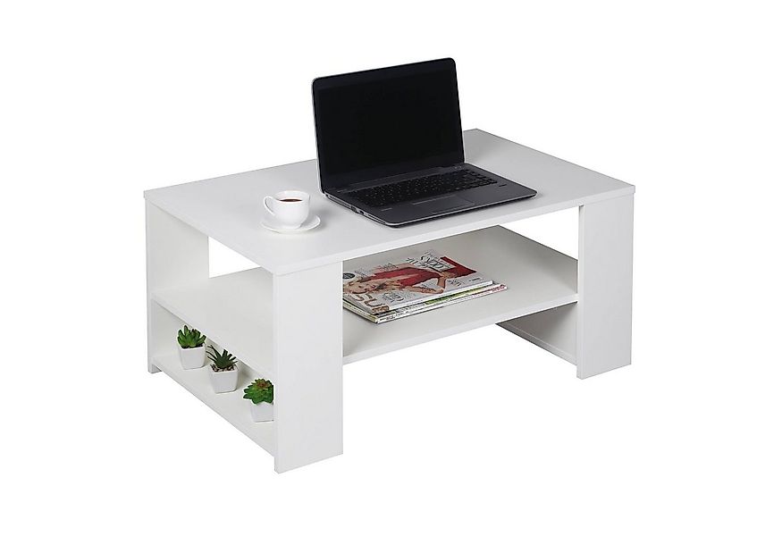 RICOO Wohnzimmertisch WM090-WM (1-St), Sofatisch mit Ablage Wohnzimmer Tisc günstig online kaufen