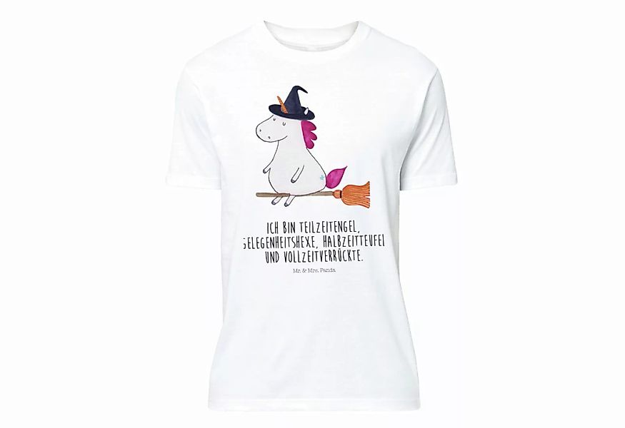 Mr. & Mrs. Panda T-Shirt Einhorn Hexe - Weiß - Geschenk, Pegasus, Einhorn D günstig online kaufen