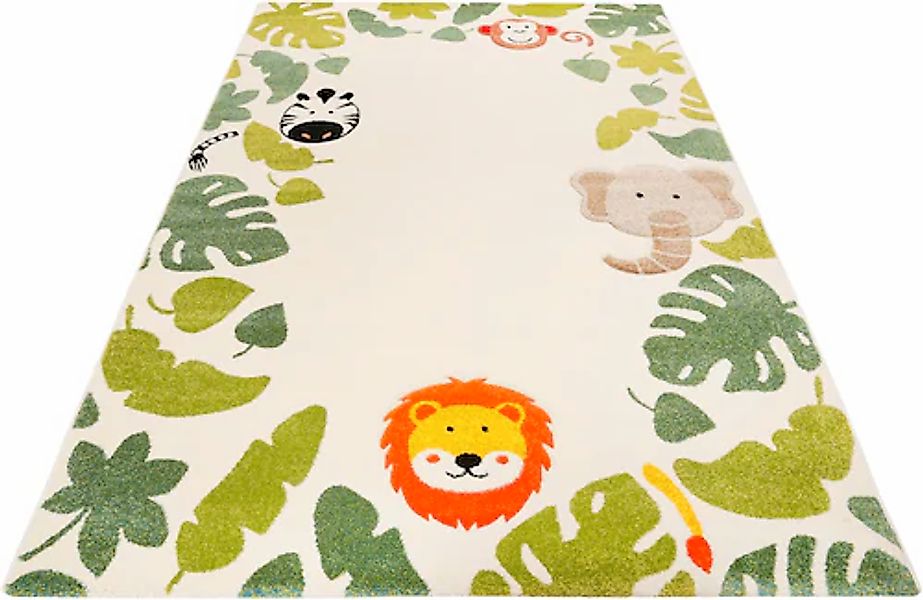 Esprit Kinderteppich »E-Safari ESP-21369«, rechteckig, 13 mm Höhe, Motiv Ds günstig online kaufen