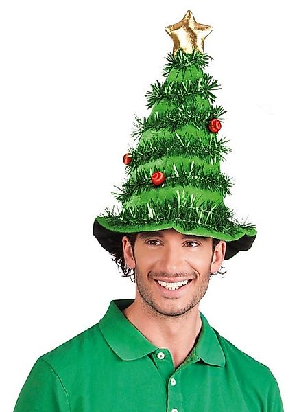 Karneval-Klamotten Kostüm Weihnachstmütze geschmückter Weihnachtsbaum Hut, günstig online kaufen