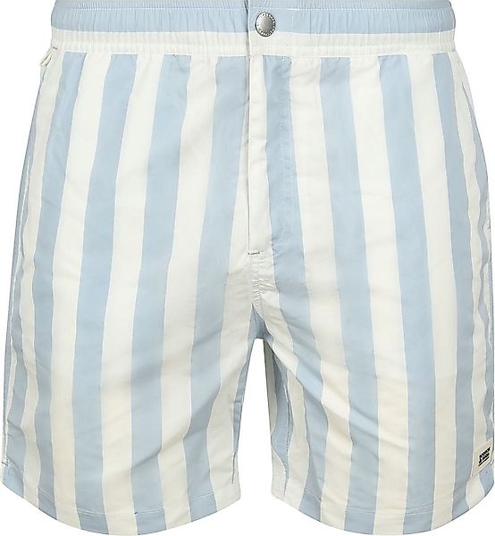 Scotch & Soda Badeshorts Streifen Hellblau - Größe M günstig online kaufen