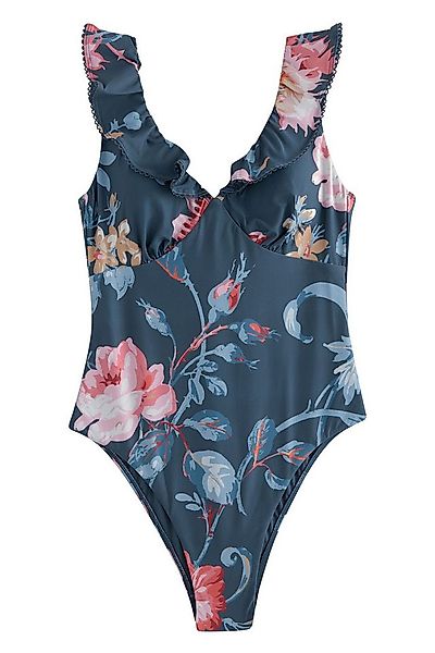 LAURA ASHLEY Badeanzug Laura Ashley bauchformender Badeanzug mit Rüschen (1 günstig online kaufen