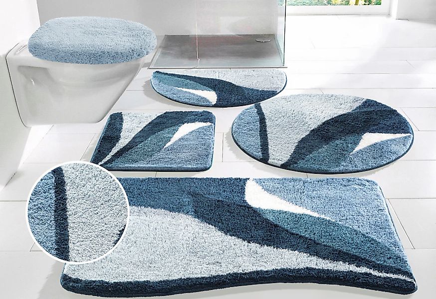 OTTO home Badematte "Magnus, Badvorleger, Badezimmer Teppich" Höhe 20 mm ru günstig online kaufen