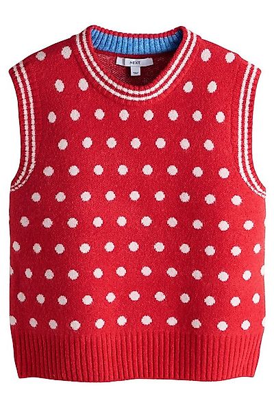 Next Strickpullover Gemustertes Rundhals-Tanktop aus Strick (1-tlg) günstig online kaufen