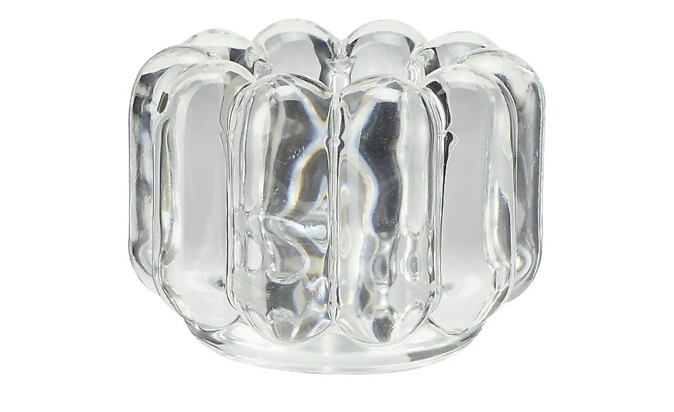 HOME STORY Teelichthalter   ¦ transparent/klar ¦ Glas ¦ Maße (cm): H: 6,5 günstig online kaufen