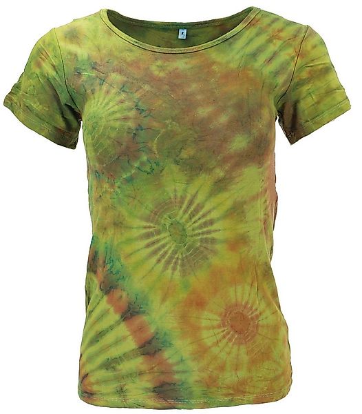 Guru-Shop T-Shirt Batik Hippie T-Shirt, Unikat Boho Batikshirt -.. Festival günstig online kaufen