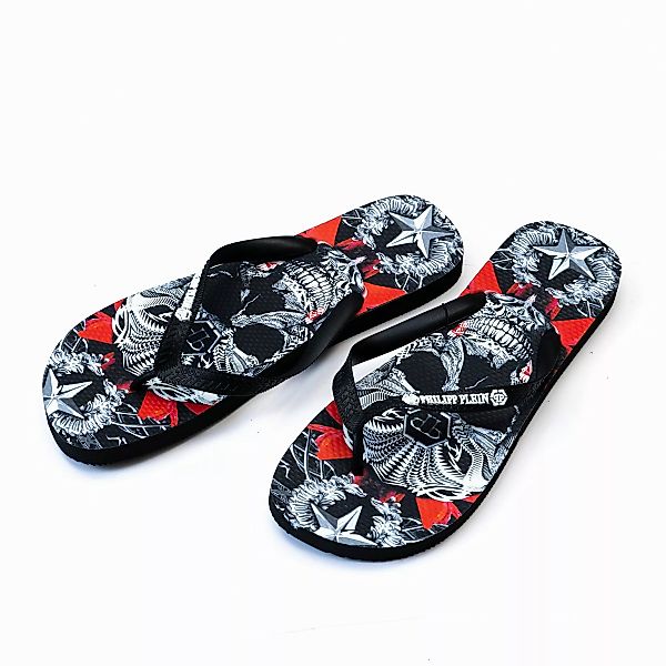 PHILIPP PLEIN IMPS900 Zehentrenner Schwarz, inklusive günstig online kaufen