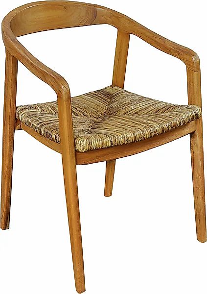 SIT Esszimmerstuhl, mit Rattan Sitzfläche, Armlehnstuhl günstig online kaufen