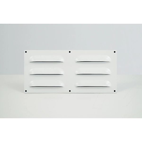 Dalsys Lüftungsblech Kiemenblech 229 x 76mm Alu Lüftungsgitter Weiß günstig online kaufen