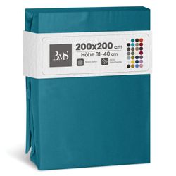BETTWAESCHE-MIT-STIL Spannbettlaken Mako Satin Spannbettlaken, Matratzenhöh günstig online kaufen