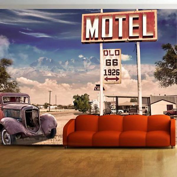 artgeist Fototapete Old motel mehrfarbig Gr. 100 x 70 günstig online kaufen
