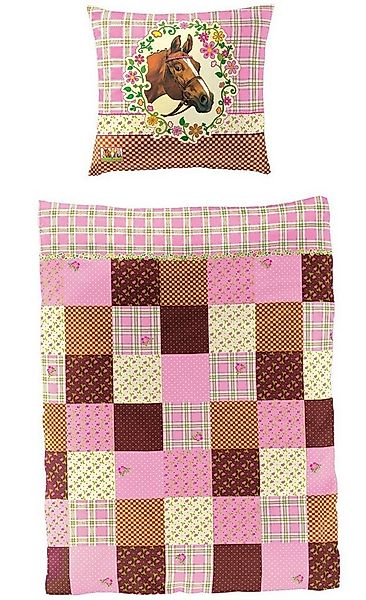 BIERBAUM Kinderbettwäsche Pferdefreunde Pferde 80 x 80 135 x 200 cm günstig online kaufen