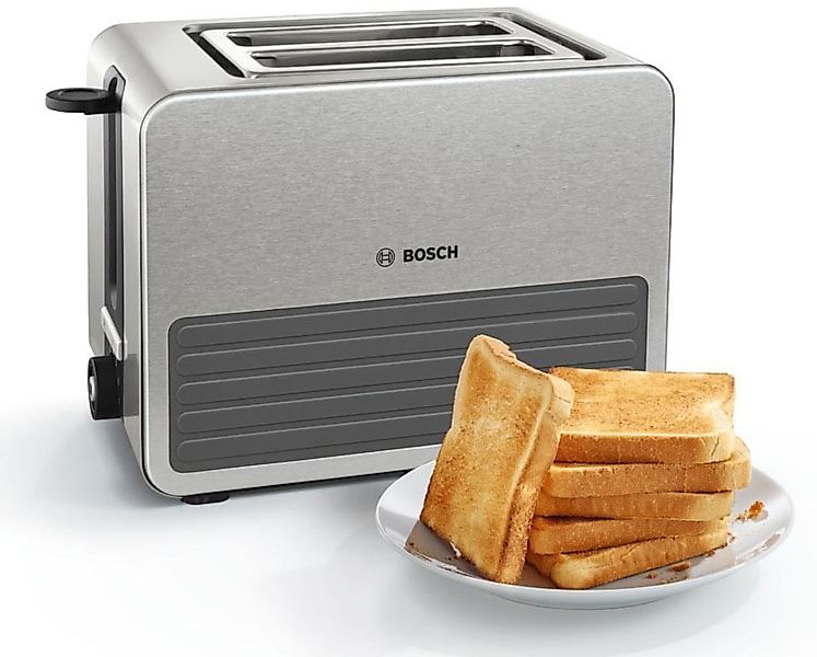 BOSCH Toaster "TAT7S25" 2 kurze Schlitze für 2 Scheiben 1050 W günstig online kaufen