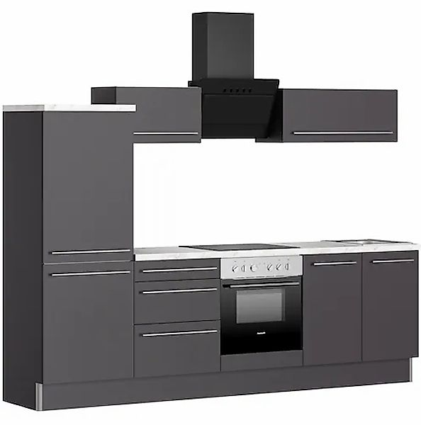 KOCHSTATION Küche »KS-Bern2«, Breite 270 cm, wahlweise mit E-Geräten, Seite günstig online kaufen