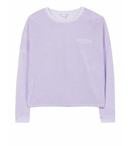 Herrlicher Rundhalspullover Smila Jersey Velour aus weicher Velours Qualitä günstig online kaufen