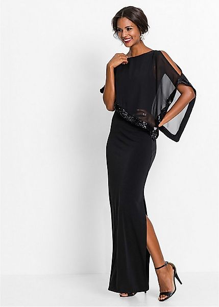 bonprix Jerseykleid für festliche Anlässe, ohne Ärmel, aus Polyester und El günstig online kaufen