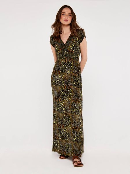 Apricot Maxikleid Colourpop Cheetah Smock Maxi günstig online kaufen