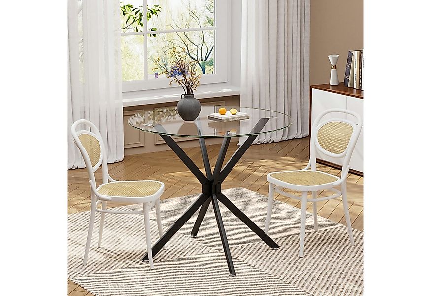 HAUSS SPOLE Esstisch 90cm runder Küchentisch it stabilen Metallbeinen für 1 günstig online kaufen