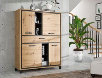 FORTE Highboard "Trondheim" Höhe 161 cm günstig online kaufen