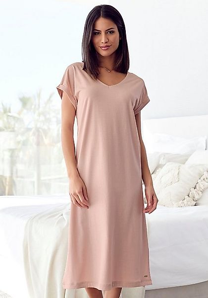LASCANA Nachthemd 1-teilig, mit Seitenschlitzen günstig online kaufen