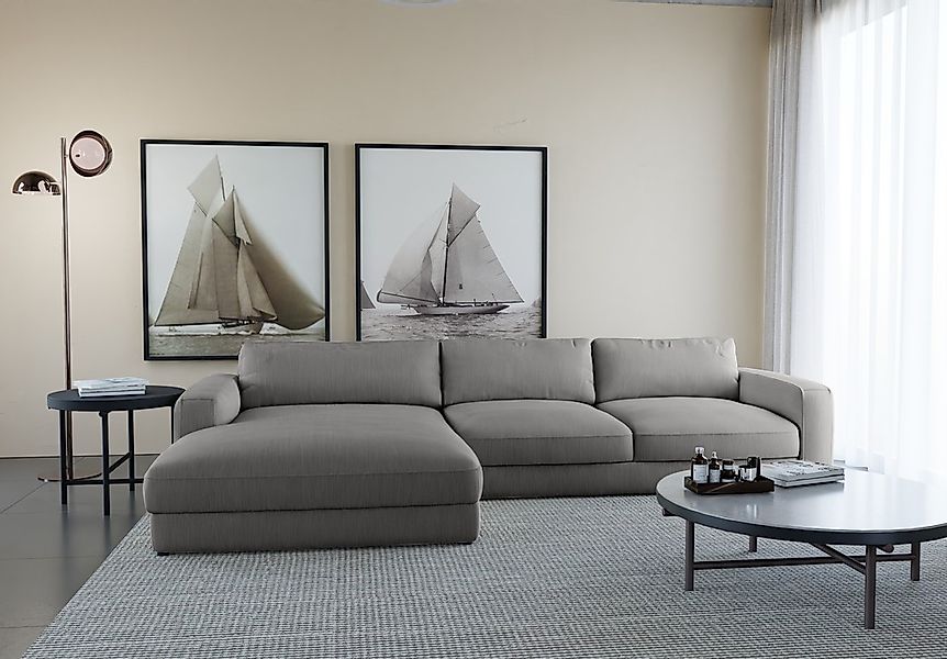Places of Style Ecksofa "Bloomfield, L-Form", extra tiefe Sitzfläche, wahlw günstig online kaufen