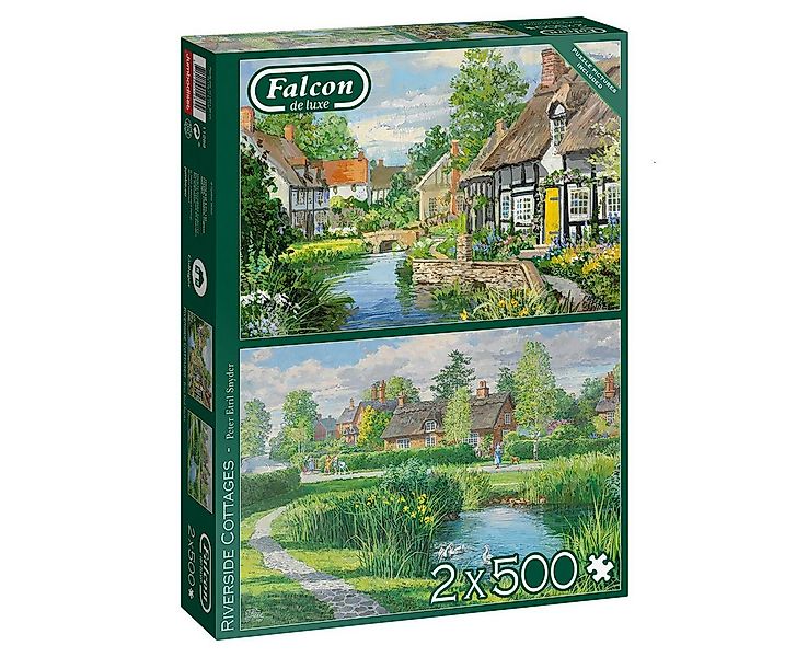 Jumbo Spiele Puzzle Falcon 11289 Riverside Cottages 2x500 Teile Puzzle, 500 günstig online kaufen