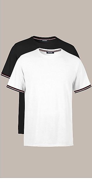 COMEOR T-Shirt Basic Herren Kurzarm Rundhalls günstig online kaufen
