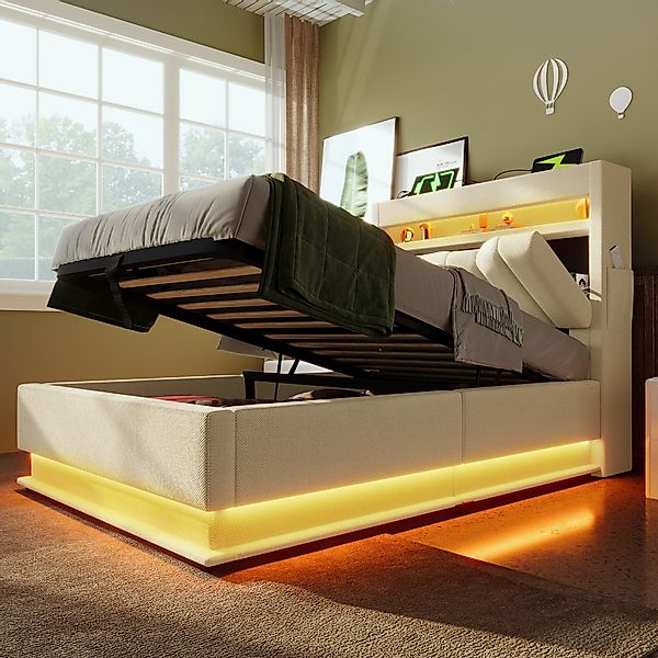 TavilaEcon Boxspringbett Modernes LED-Bett mit Smart-Funktionen, günstig online kaufen