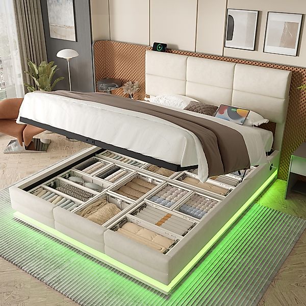 HAUSS SPOLE Polsterbett 140×200 mit bettkasten, günstig online kaufen