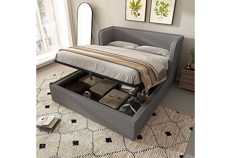 STILVORA Polsterbett Bettgestell 160×200 Hydraulisch Stauraumbett mit Abneh günstig online kaufen