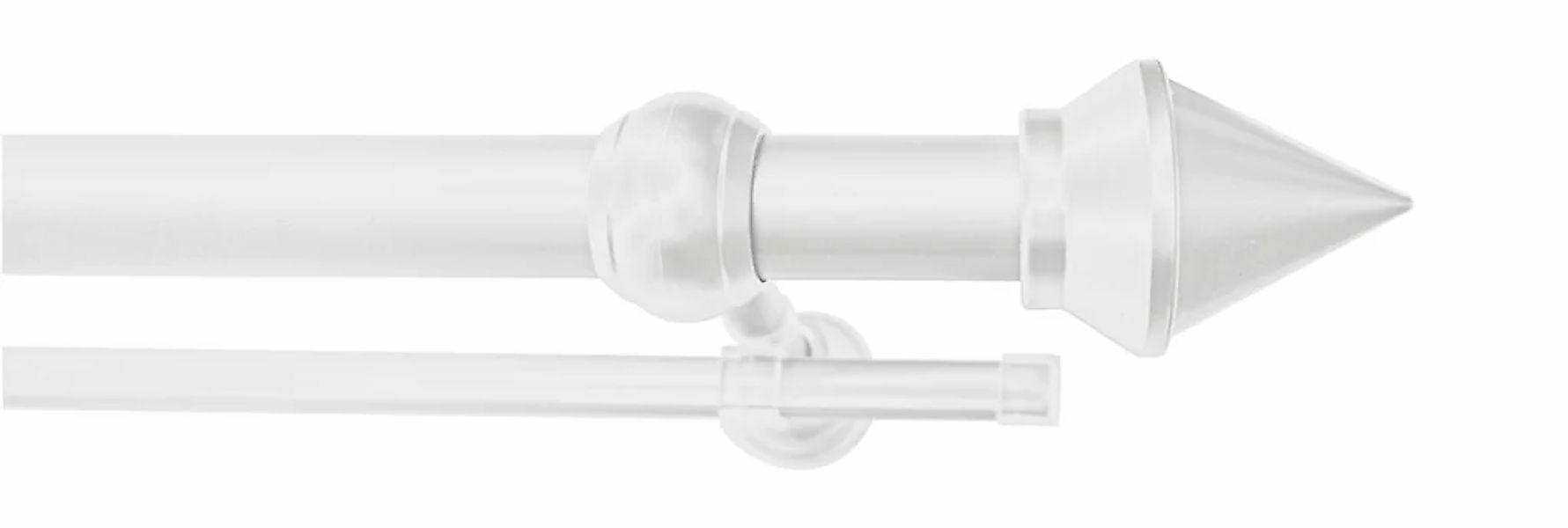 GARESA Gardinenstange "SEMARA" Ø 28 mm 2 läufig-läufig Wunschmaßlänge Vorha günstig online kaufen