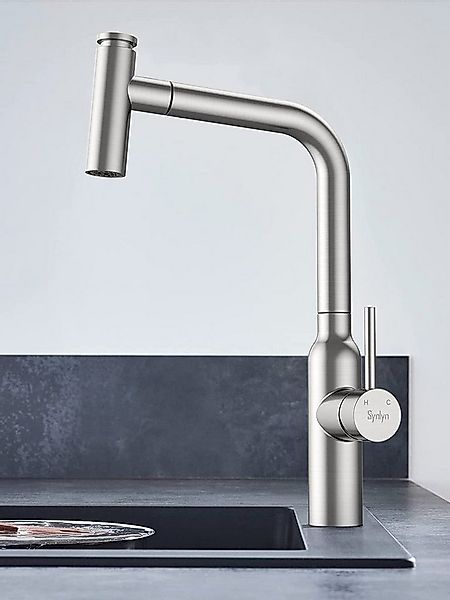 Synlyn Küchenarmatur BC309 (Touch Sensor Wasserhahn, Ausziehbar Küchenarmat günstig online kaufen
