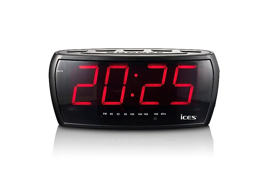 Lenco Radiowecker ICR-230-1 Design Uhrenradio, großes LED-Display, PLL-FM-T günstig online kaufen