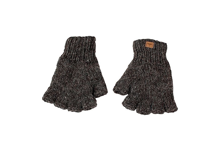 BUDDHA arts&more Strickhandschuhe Fingerlinge Halbfingerlinge aus Nepal günstig online kaufen