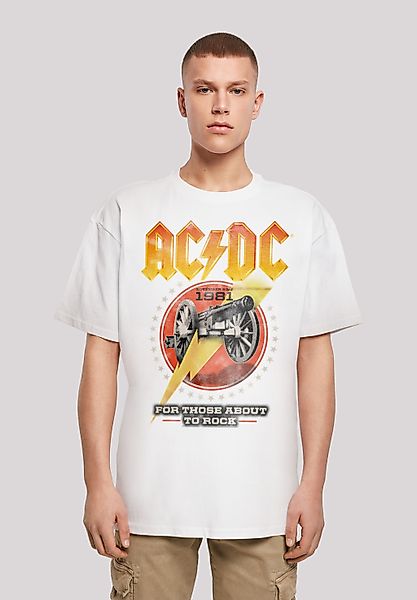 F4NT4STIC T-Shirt "ACDC Rock Band Shirt For Those About To Rock 1981", Prin günstig online kaufen