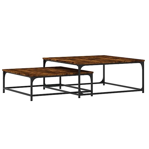 vidaXL Satztische 2 Stk Räuchereiche Holzwerkstoff 832820 günstig online kaufen