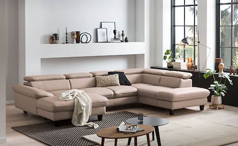 Home affaire Wohnlandschaft »Pilot U-Form« mit Kopfteilverstellung, wahlwei günstig online kaufen