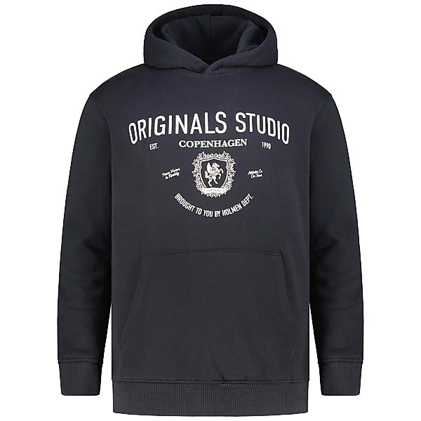 Jack&Jones Hoodie mit Label-Print Farbe schwarz Größe: 5XL günstig online kaufen
