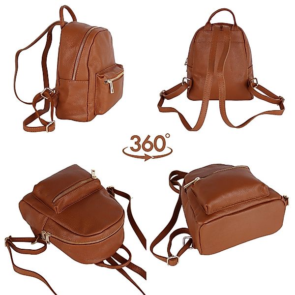 MIRROSI Minirucksack Damen Rucksack,Echtleder, Hergestellt in günstig online kaufen