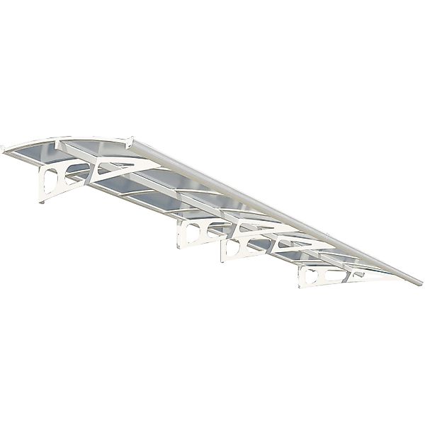 Canopia Vordach Bordeaux 4,5 m x 1,4 m Weiß Klar günstig online kaufen