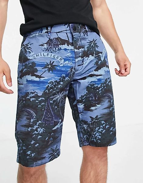 Tommy Hilfiger – Hampton – Shorts in Wüstenhimmel-Blau mit durchgehendem Ha günstig online kaufen