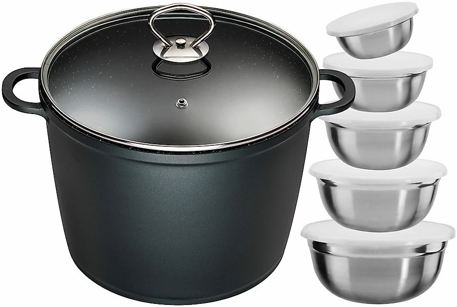 KING Suppentopf Set, 12 Stk. tlg. Aluminiumguss günstig online kaufen